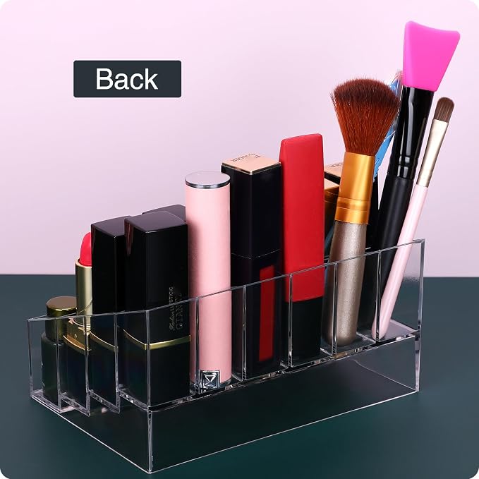 Lipstick Organizer, Small Clear Plastic Compact Lip Gloss Chapstick Perfume - Image 6