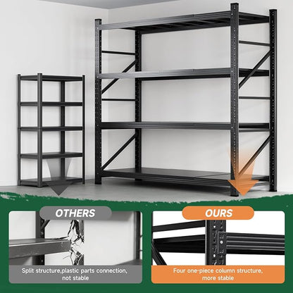 Letaya 6000LBS Storage Shelves Heavy Duty, 4 Tier Adjustable Utility Rack Shelf - Image 9