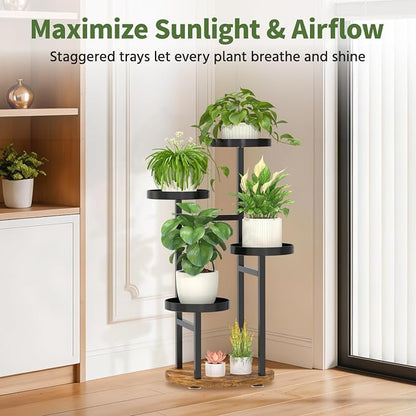 LASZOLA 4 Tier Metal Plant Stand - Image 5