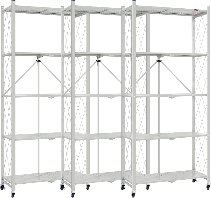 DEANIC 5 Tier Foldable Storage Shelves by ShowNow