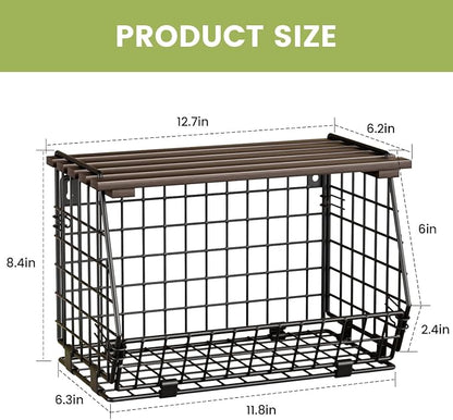 Wire Fruit Basket for Kitchen Storage: Hanging and Counter Wall Fruit Basket - Image 7
