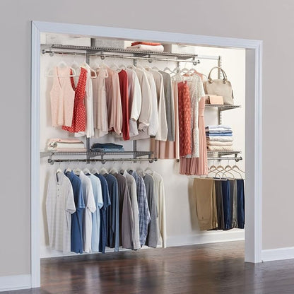 Rubbermaid Configurations Custom Closet Kit 4-8 Ft. Adjustable Metal Wire - Image 6