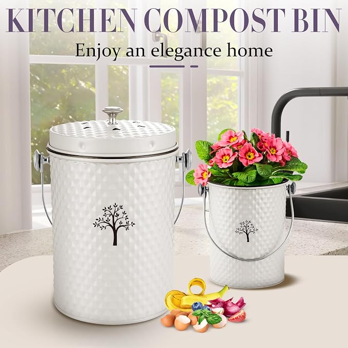 AOSION Countertop Kitchen Odorless Compost Bin - Image 4
