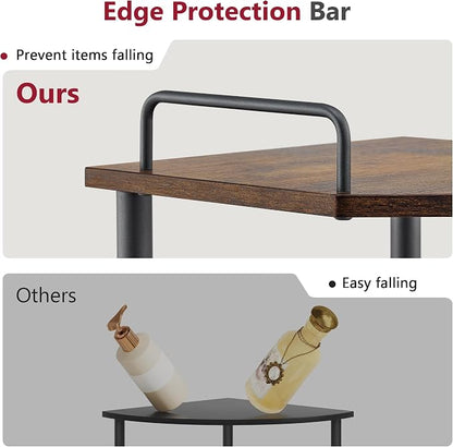 Tajsoon Corner Shelf Stand, 3 Tier Industrial Corner Shelves, Corner Shelving - Image 5
