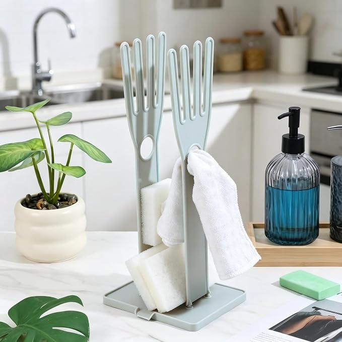 Kitchen Gloves Holder, Reusable Plastic Glove Drying Rack, Rubber Mitten Dryer - Image 7
