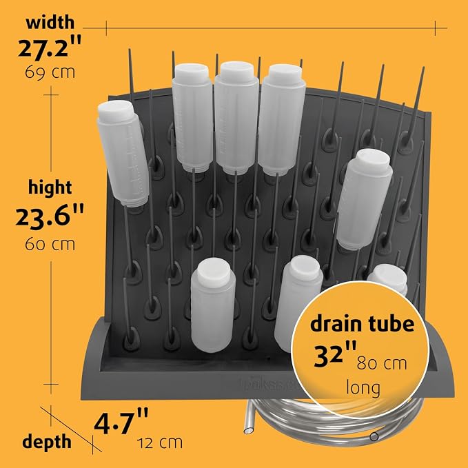 Bottle Drying Rack Kitchen Organizer, Wall Mounted Commercial Dryer - Image 5