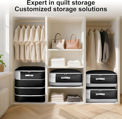 Comforter Storage Bag - 130L Large Capacity Blanket Storage Bags 4-Layer Ultra - Image 6
