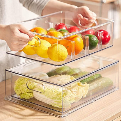 Mano Stackable Fridge Drawers Pull Out Bins - Image 9