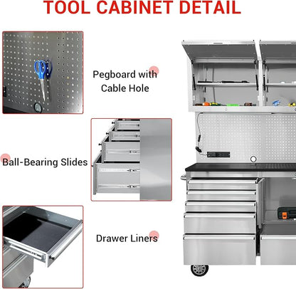 CT Copper Tailor 72-Inch Rolling Tool Chest - Image 4