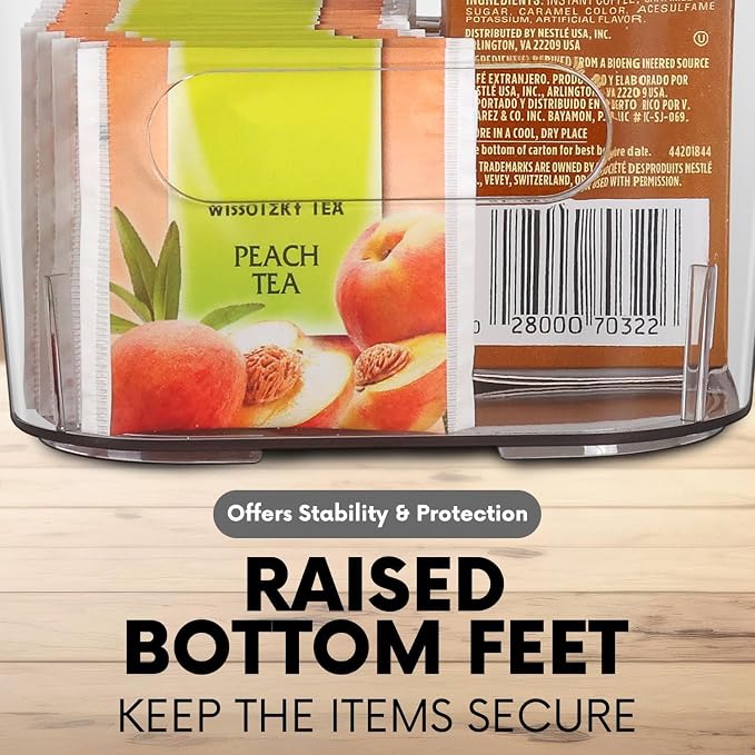 Clear Plastic Storage Bins for Kitchen Organization or Pantry Organizers and - Image 5