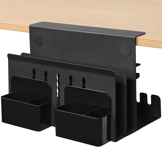 MAXECHO Desk Side Storage, Under Desk Laptop Mount, Table Side Hanging File by MAXECHO
