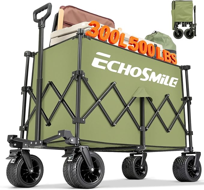EchoSmile Collapsible Foldable Extended Wagon by EchoSmile