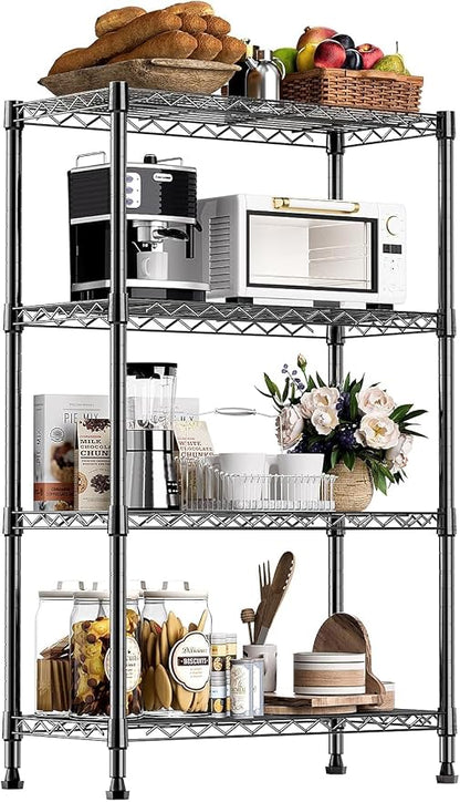 Xcity Storage Shelves, 4 Tier Heavy Duty Metal Shelving Unit, 1600 LBS by Unknown