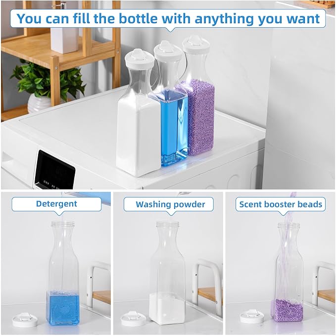 Laundry Detergent Dispenser, 54oz Fabric Softener Dispenser, Plastic Liquid - Image 5