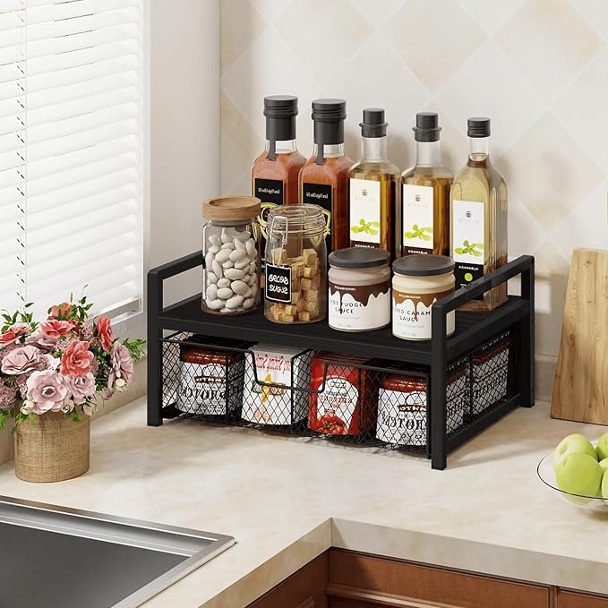 Homode Wood Tea Bag Organizer, Teabag Holder - Image 8