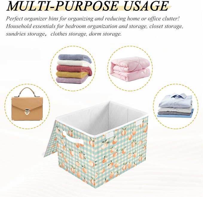 Storage Bins with Lids Storage Containers Storage Box with Handles Storage - Image 5