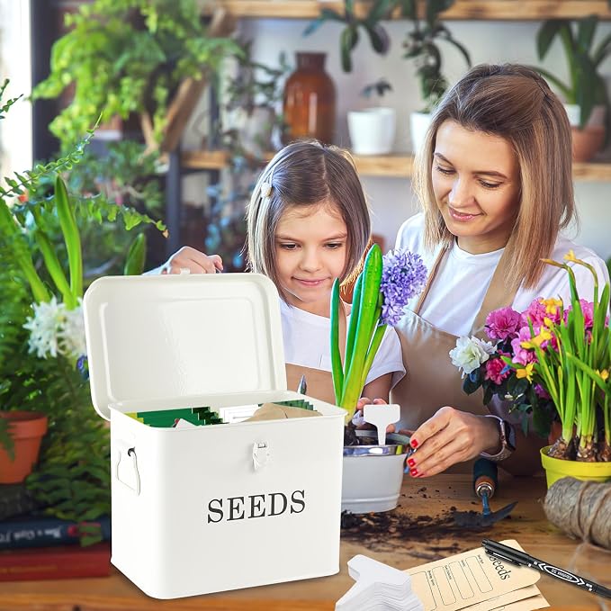 Seed Storage Organizer, T-Shape Compartment Seed Box - Image 6