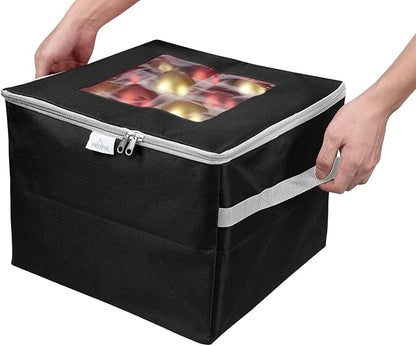 Christmas Ornament Storage Box, Organizer Holds Up to 48 Xmas Balls - Image 5