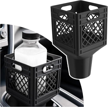 Car Cup Holder Expander for Half-Gallon Juice & Milk, Classic Milk Crate Cup by Unknown