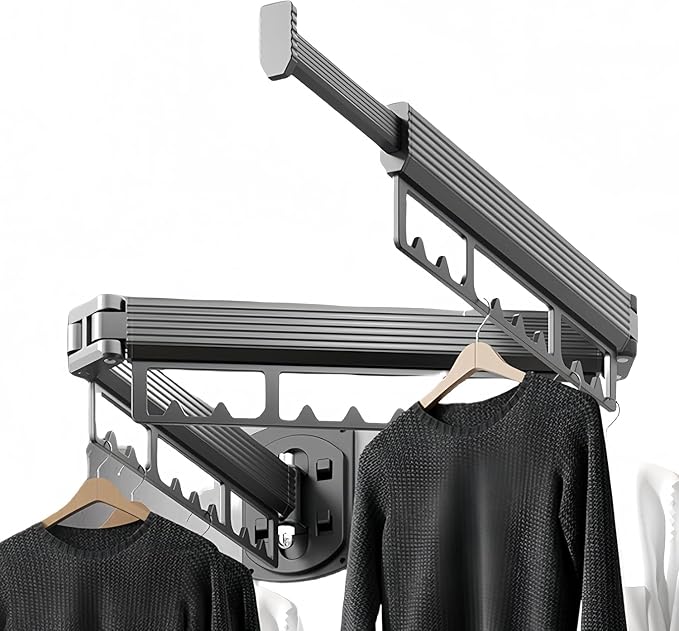 Mounted Wall Drying Rack, Laundry Hanger Dryer Rack, Laundry Hanger Rack by Unknown