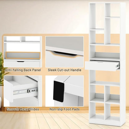 Tangkula 71” Tall Bookcase - Image 8