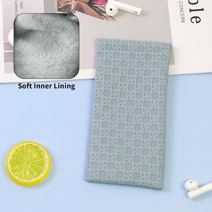 Double Eyeglass Case Soft Dual Glasses Case - Image 5