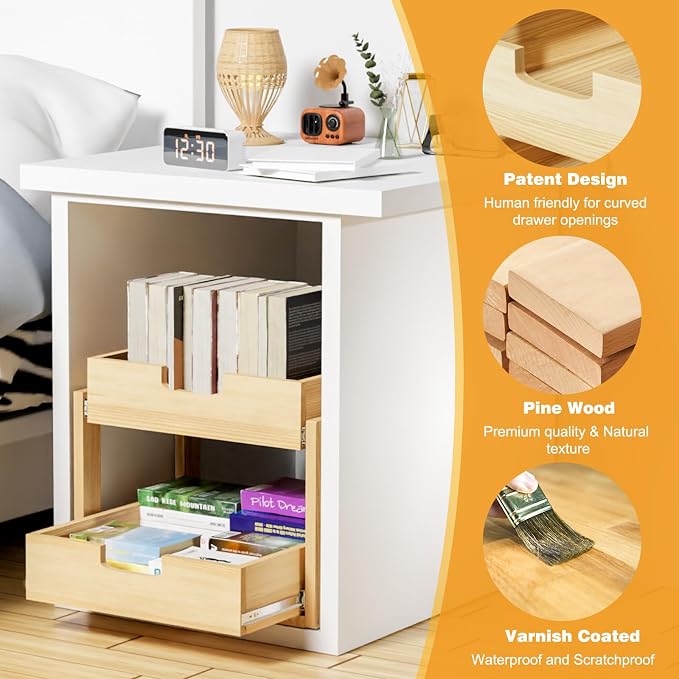 Pull Out Cabinet Organizer, 2 Tier Soft Close Slide Out Wooden Pull out Drawers - Image 4