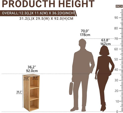3 Cube Storage Organizer, Cube Shelf，3 Tier Cube Low Bookcase Freestanding - Image 3