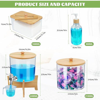 Laundry Room Organization Set 12, Laundry Pods Container & Dryer Sheet Holder - Image 7