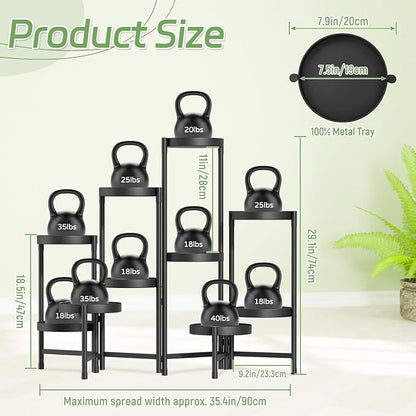 iDavosic.ly Plant Stand Indoor Outdoor, 10 Tier Corner Metal Flower Display - Image 2