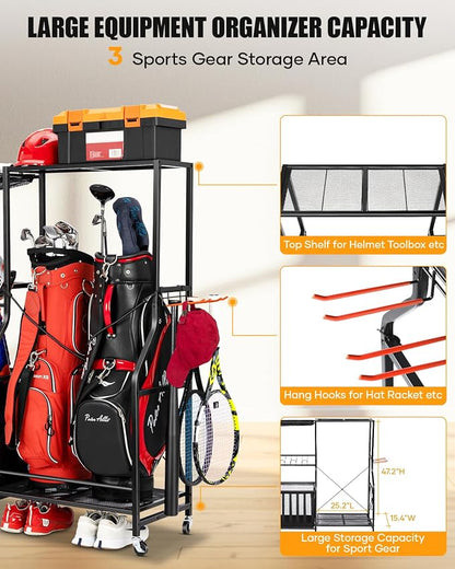 Garage Sports Equipment Organizer - Image 6