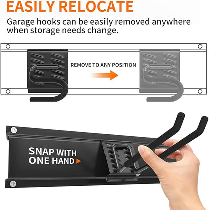Garage Tool Organizer Wall Mount, Yard Garden Tool Organizer, Adjustable Tool - Image 3
