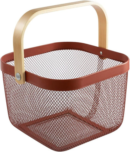AJIODA Metal Mesh Steel Basket, Storage Organizer Basket Multi-functional by AJIODA