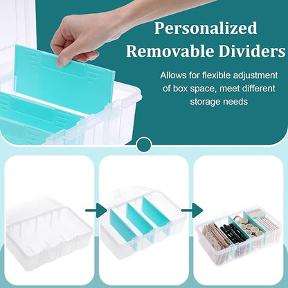 BTSKY Clear Plastic Dividing Storage Box - Image 4