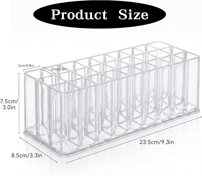 Lipstick Organizer 27 Slots Acrylic Lip Gloss Holder - Image 4