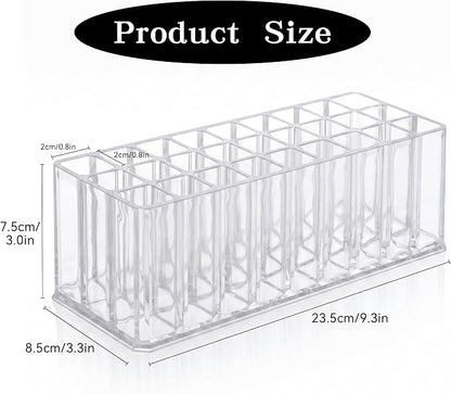 Lipstick Organizer 27 Slots Acrylic Lip Gloss Holder - Image 4