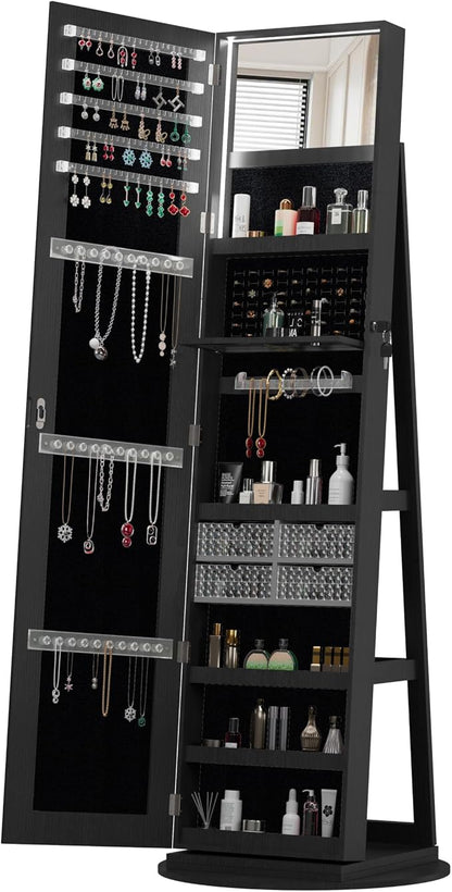 Montary 360° Rotating Jewelry Cabinet - Image 7