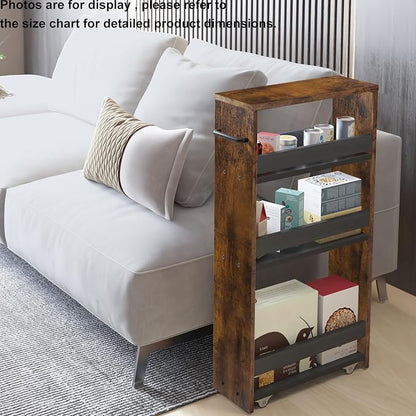 TEAMIX 4 Tier Slim Storage Cart - Image 7