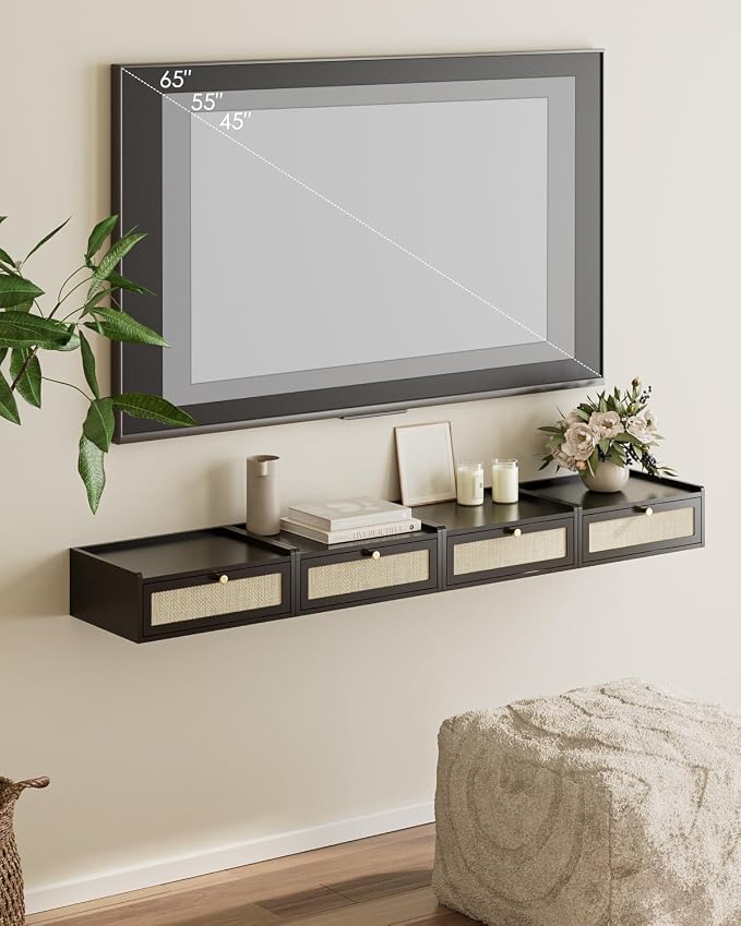 Floating Nightstand, Wall Mounted Night Stand - Image 5