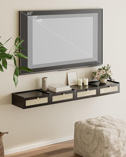 Floating Nightstand, Wall Mounted Night Stand - Image 5