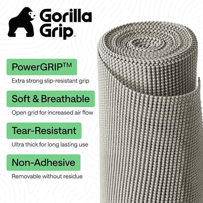 GORILLA GRIP powerGRIP Drawer Shelf and Cabinet Liner, Thick Strong Hold - Image 2