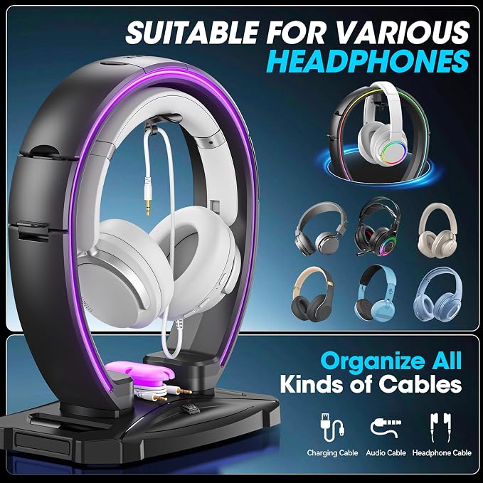 KDD RGB Headphone & Controller Stand - Image 5