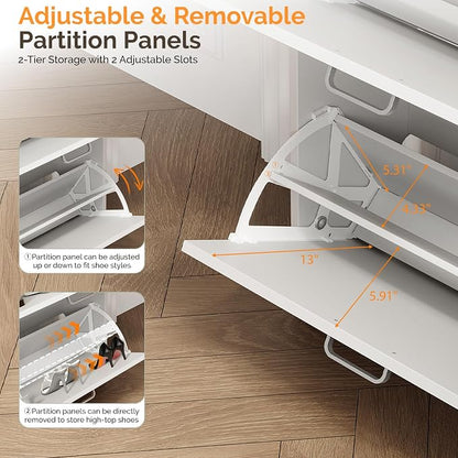 VINGLI Shoe Cabinet Storage for Entryway Ultra Slim - Image 5