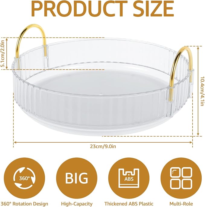 US 360° Rotating Makeup Organizer - Image 3