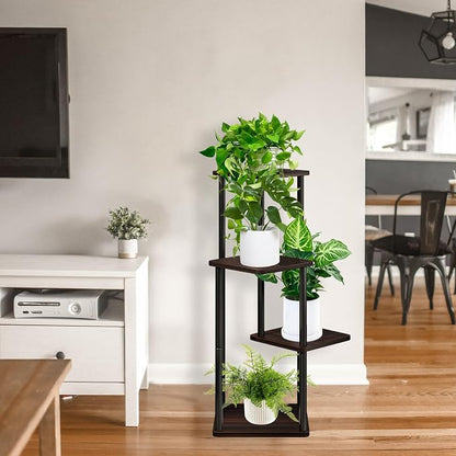 4-Tier Wooden Flower Shelf, Plant Stand - Image 7