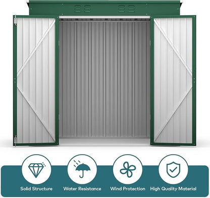 Gizoon 6' x 4' Outdoor Storage Shed - Image 7