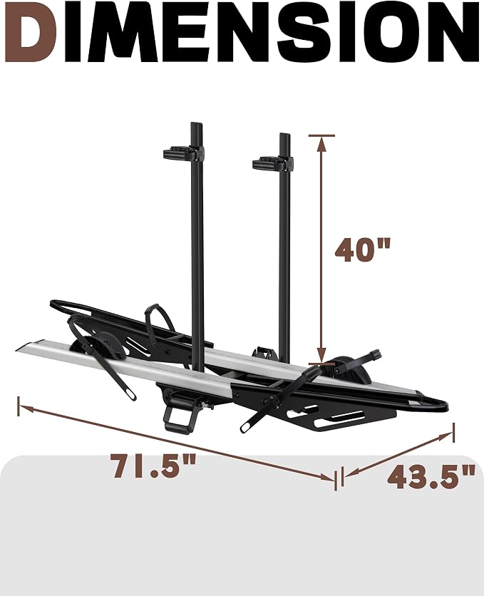 200 LBS. Hitch Mount Ebike Rack - Image 9
