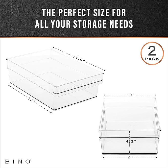 BINO | Plastic Storage Bins, X-Large | THE HANDLER COLLECTION | Multipurpose - Image 3