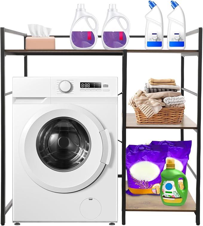 3 Tier Washing Machine Storage Shelf, Laundry Organizer Utility Rack - Image 4