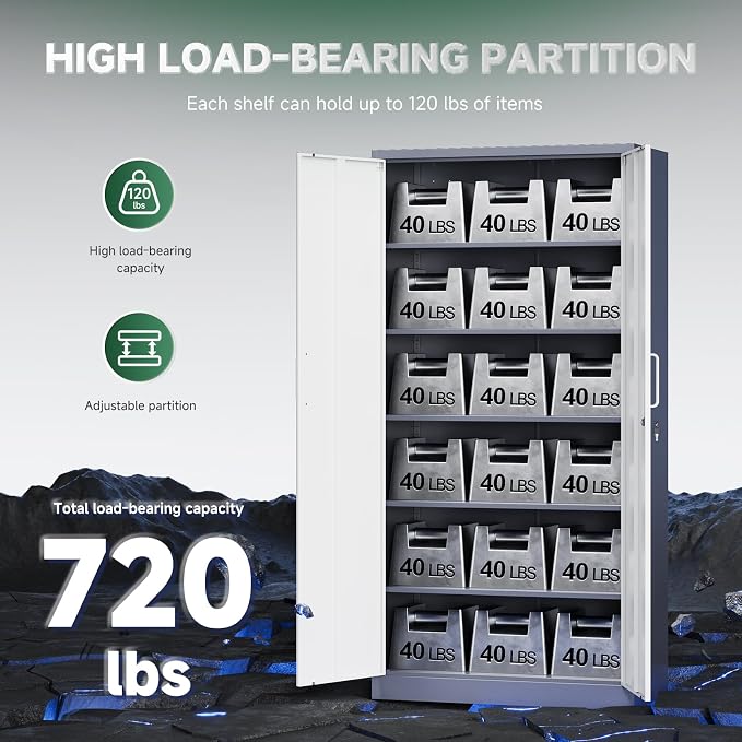 Letaya Metal Storage Cabinet - Image 7